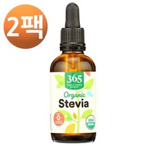 365 바이 홀 푸드 마켓 스테비아 리퀴드 추출물 오가닉 2 Floz, 2팩