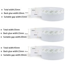 1M 실리콘 자체 접착 날씨 스트리핑 도어 창 씰 스트립 소음 초안 스토퍼 스윕, [01] 25MM, [01] 1M, 01 25MM_01 1M