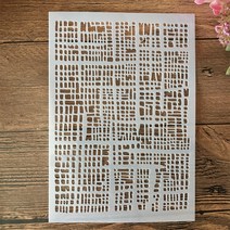 쓰기용품 A5 21cm 육각 번호 스텐실 페인팅 스크랩북 색소 엠보싱 앨범 장식 템플릿, [03] C