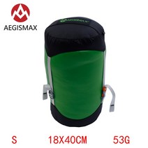 꼴로르 침낭 오리털 캠핑 AEGISMAX-야외 슬리핑 백 압축 저장 백 액세서리 여행 휴대용, 02 S, 1개, 1개
