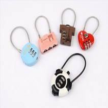 5종 디자인 자물쇠 번호 돌리는 다이얼 와이어 잠금 락카 사물함 서랍 학교 사무실, 28A(하트)