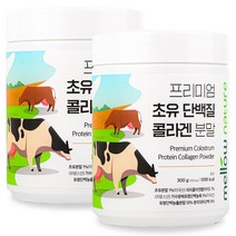 프리미엄 초유 단백질 콜라겐 분말, 2개, 300g