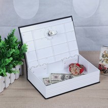 미니 금고 범일 대형 가정용 스마트 사전 미니 책 금고 보안 키 로커 돈 숨겨진 비밀 현금 동전 보관 보석, 한개옵션0