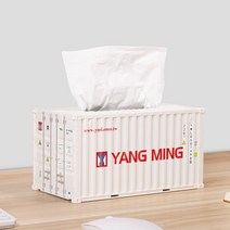 20 피트 배송 컨테이너 티슈 박스 미니 모델 홀더 케이스 화물 물류 마리티모 스케일, 한개옵션1, 17 YML Tissue Box