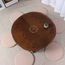 엔틱 상감 원형상 900 (5 x 6인용) 접이식 밥상 교자상