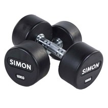 사이먼스포츠 사이먼 아령 10kg/2개(1세트) 덤벨 고무아령 바벨