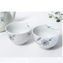 빈티지 블루 찻잔 일본 도자기, A세트, 1개