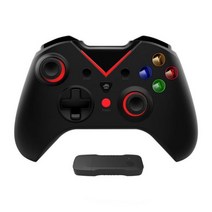 XBOX 엑스박스 패드 컨트롤러 4세대 무선 게임 핸들 6 축 자이로 컨트롤러 콘솔 조이스틱 Xbox One 시리즈 S/X/PC/Windows/ Android 2.4G, 09 Black Red