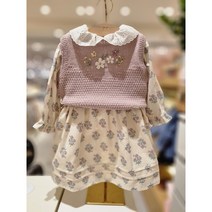 (밍크뮤10) 23FW HK(LV)레이스카라원피스베스트SET 33A15400060