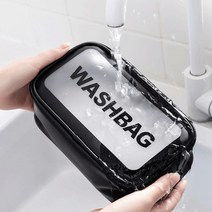 안녕마켓 사각 투명 방수 방진 워시백 소품 여행 휴대용 가방 멀티 4가지 사이즈