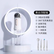 물칫솔 물 양치 수압 칫솔 구강세척기 독일 수입 치석세척기 간편식 가정용 전동 수치실 교, 02 【블랙골드 프리미엄】쿼드 3단