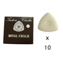 쏘잉스타 ROYAL 로얄 초크 칼라쵸크 삼각 초크 자고, 화이트10개