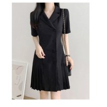 서니웨이 반팔 플리츠 더블자켓 정장 여름 원피스