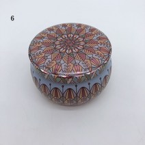 캔들용기 둥근 양초 주석 항아리 DIY 만들기 키트 홀더, 06 6