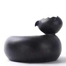 실내분수대 세라믹 수경 장식품 탁상 미니 가습기, 그레이