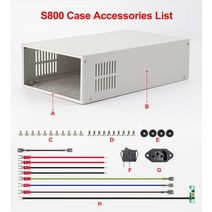 RD RIDEN RD6012 RD6018-W USB WiFi DC-DC 전압 전류 강압 전원 공급 장치 모듈 벅 전압 변환기 전압계 60V 6A, 협동사, S800 전압계 케이스, 쇼로