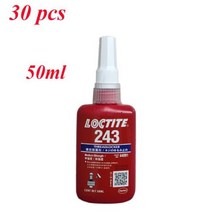 11020304050Pcs 록타이트 243 Threadlocker 스레드 씰링 접착제 이동식 나사 잠금 접착제 중간 점도, 30pcs 50ml