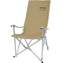 원스위크라이프 롱 릴렉스 캠핑의자 특대 실버프레임, 1개, 베이지
