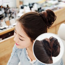 빨간머리 곱창 해미 여성 부분가발, 1개, 곱창가발_해미_내추럴라이트블랙_16cm(대)