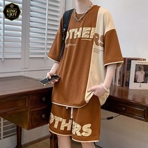 킹앤조이 아더즈 와플 반팔티 반바지 세트