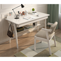 고무나무 원목 화장대 의자 세트 투데이우탄 기획상품, 고무나무 원목 화장대 단품 다크브라운