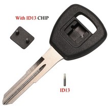 자동차키 차량용스마트키Jingyuqin 10 개/몫 원격 점화 자동차 키 쉘 혼다 어코드 시민 통찰력 오디세이 Pr, 02 With ID13 Chip