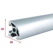 알루미늄레일 슬라이드레일 루프박스 2020R-6 EU 알루미늄 프로파일 100-800mm 길이 1/4 곡선 선형 레일 D, 05 300mm
