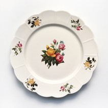 위즐리 빈티지 엔틱 브런치 접시, 8 클래식 플리츠, 1개