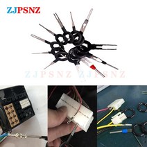 3/8/11/18/26/41Pcs 자동차 터미널 제거 도구 전기 배선 크림프 커넥터 핀 추출기 키트 수리 분해, 11Pcs