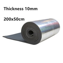 스테빌라이저 부싱 카프론트후드 엔진 방음 매트 커버 자동차 사운드 핫 데드너 소음 방지 보닛 절연 데드닝 방화벽 열 폼 코튼 스티커, 10mm 200x50cm