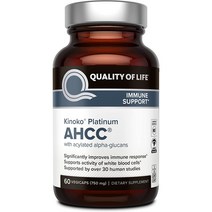 Quality of Life Labs 키노코 플래티넘 AHCC 750mg 60캡슐