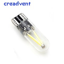 자동차전조등 newest w5w led t10 cob glass car light led filament auto cars reading dome bulb 램프 drl 호환, 크리스탈 블루