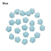 레진단추 버튼 장식 똑딱이 자개단추 패브릭 레진 레진아트 미니 4mm 버튼 DIY 인형 옷 작은 인쇄 패턴 장, 02 Blue_02 40 Pcs