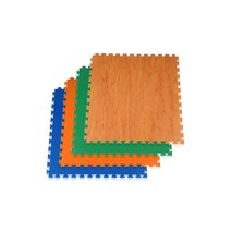 스매싱스포츠 민자퍼즐매트 체육관매트(조립식) 1개 100 x 100cm 두께 22mm 4색(우드 녹색 주황 청색)/100장이상 시공가능(시공비별도), D 파랑색