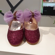 [탈렌트키즈] 뉴코아인천논현점 가을신상 보라빛반짝이구두 유아들구두 여아구두 발등에 리본이 활짝 반기네여 비비안구두 퍼플