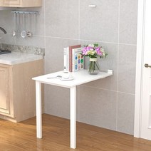 [해외] 다기능 벽화 타입 접이식 보 소형 미니 식탁 직구, 1.White 80 l x 60cm w