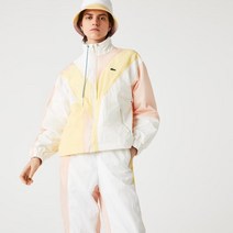 LACOSTE LIVE Colorblock Zippered Jacket BF2501-51 White / Light Pink / Yellow BL6