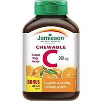 미국직구 제이미슨 비타민 C 츄어블 500mg - 탱기 오렌지 120탭 보너스, 수량, 상세참조