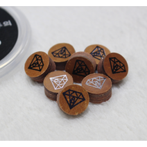 다이아몬드 6겹 당구장팁 명품철제초크 카무이팁 센토그립