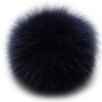 보띠랑스 여우 털 방울 폭스퍼 FOX FUR 폼폼 뜨개용품, 15다크데님