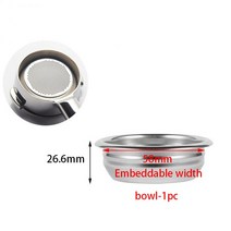 51/53/58mm 스테인레스 스틸 커피 필터 바구니 기계 드롱기 브레빌 카페드리퍼 포타필터 커피 메이커 스트레이너, 07 58MM heigh 23.6mm 2