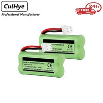 무선전화기 유뮤선전화기 레트로 2.4V 600mAh BT183342 무선 전화 배터리 VTech CS6114 CS6409 AT EL50003, 01 1PCS