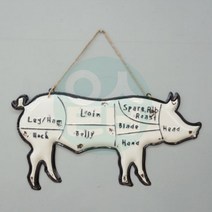 위센티브 벽장식 (돼지/소/닭) 고깃집인테리어 고기집개업선물 고기집벽인테리어, 닭