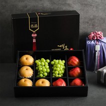 명절 후 배송 명품 과일 혼합선물세트 3호 5.7kg내외 (샤인2입+사과4입+배4입) -인증