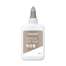 모나미 다목적으로 사용 가능한 목공풀 120ml 접착제, 3개
