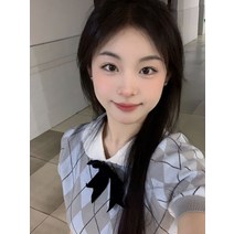 아메리칸 빈티지 반팔 정어깨 티셔츠 여 여름 디자인 감각 소소 키 작은 벌룬 소매 니트 냉장고 상의