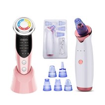 페이스스티머 얼굴 피부 관리 스팀기 RF EMS 페이셜 메조테라피 리프트 디바이스 페이스 마사지기 초음파, 06 Type 7