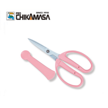 치카마사 원예가위 CRI-360SFP 화훼가위 꽃꽃이 핑크색, 1개