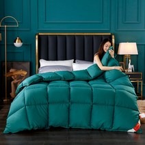 가벼운 오리털 이불 거위털 구스배게 누빔 겨울이불 화이트 구스다운 호텔배게 헝가리구스, 퓨어그린