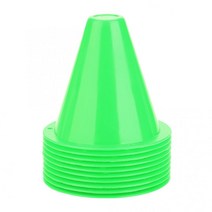10pcs/set 85cm Wear-resistant PE Skate Marker Cones Roller Football Soccer Training Holder Cone Marker Soccer Marking Cup, (175)green